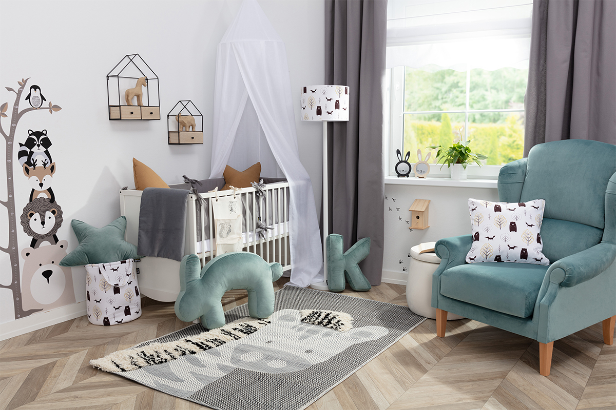 Scandi Forest Gray&Mint