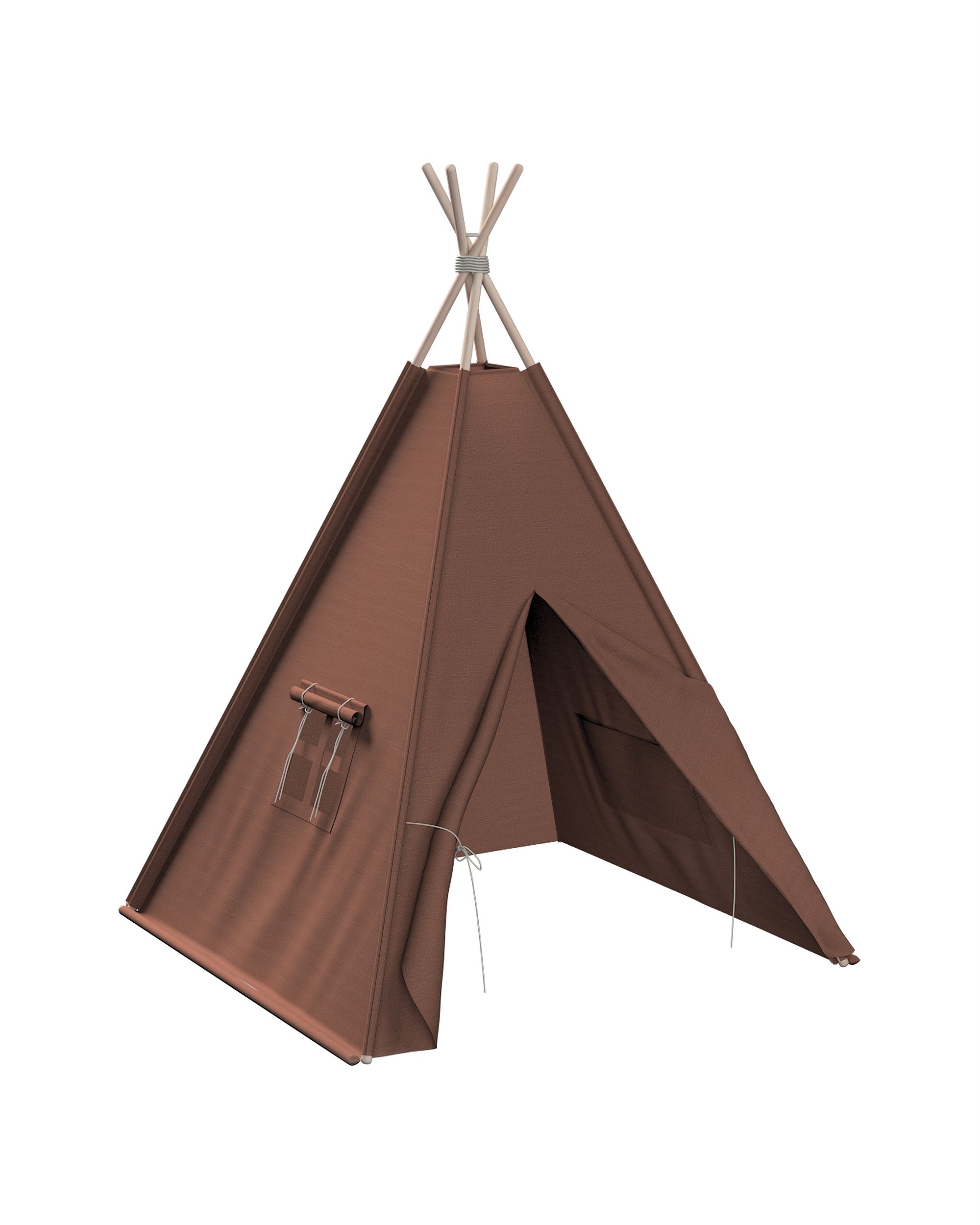 Tepee spalva ruda