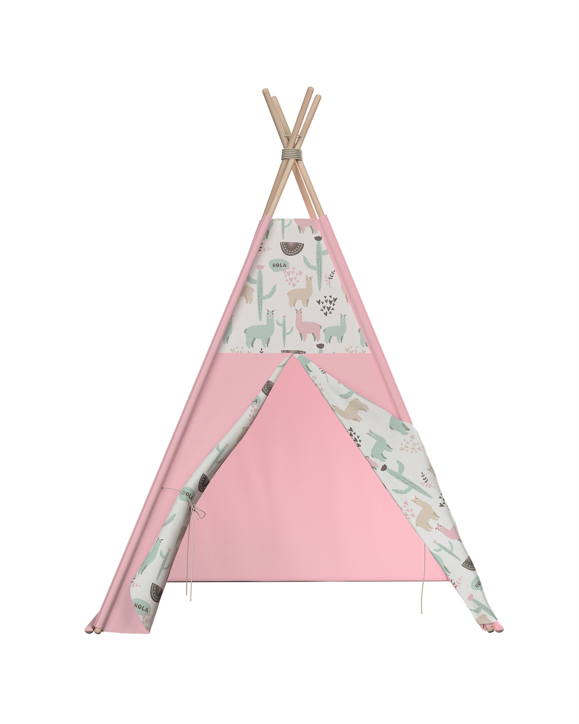 Tepee spalva žalia audinys raštuotas  (hover)