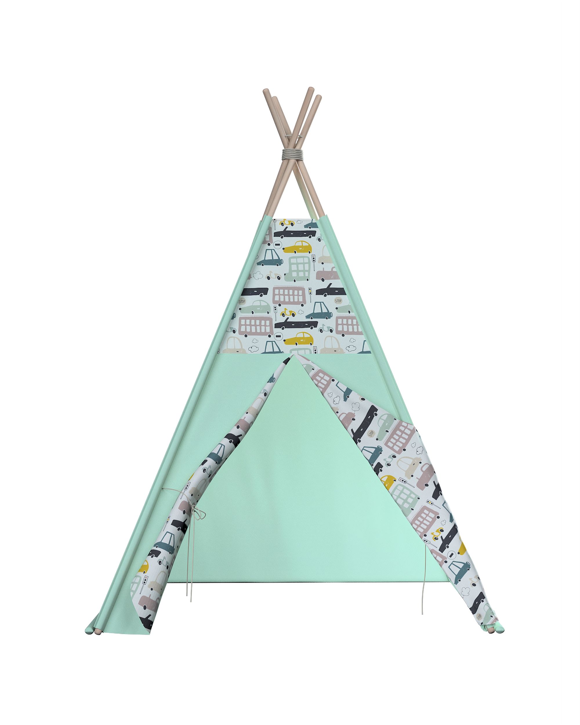 Tepee spalva smėlio audinys raštuotas  (hover)