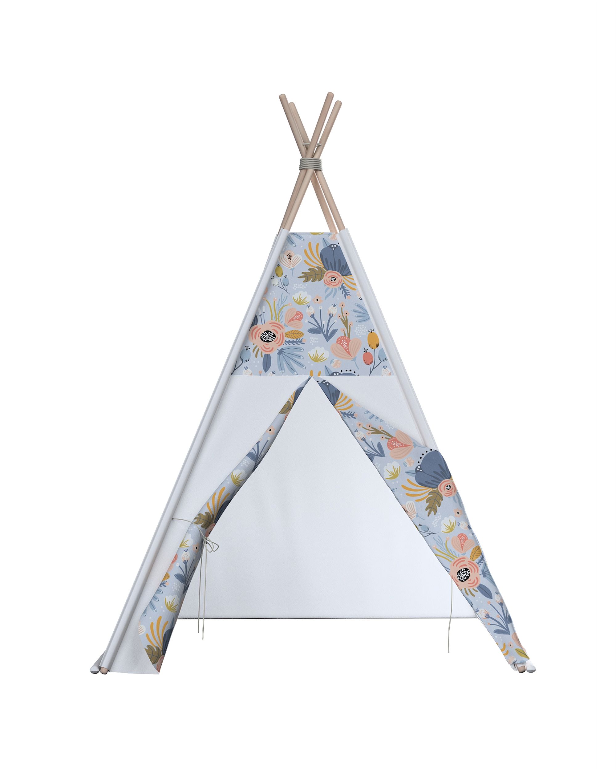 Tepee spalva mėlyna audinys raštuotas  (hover)