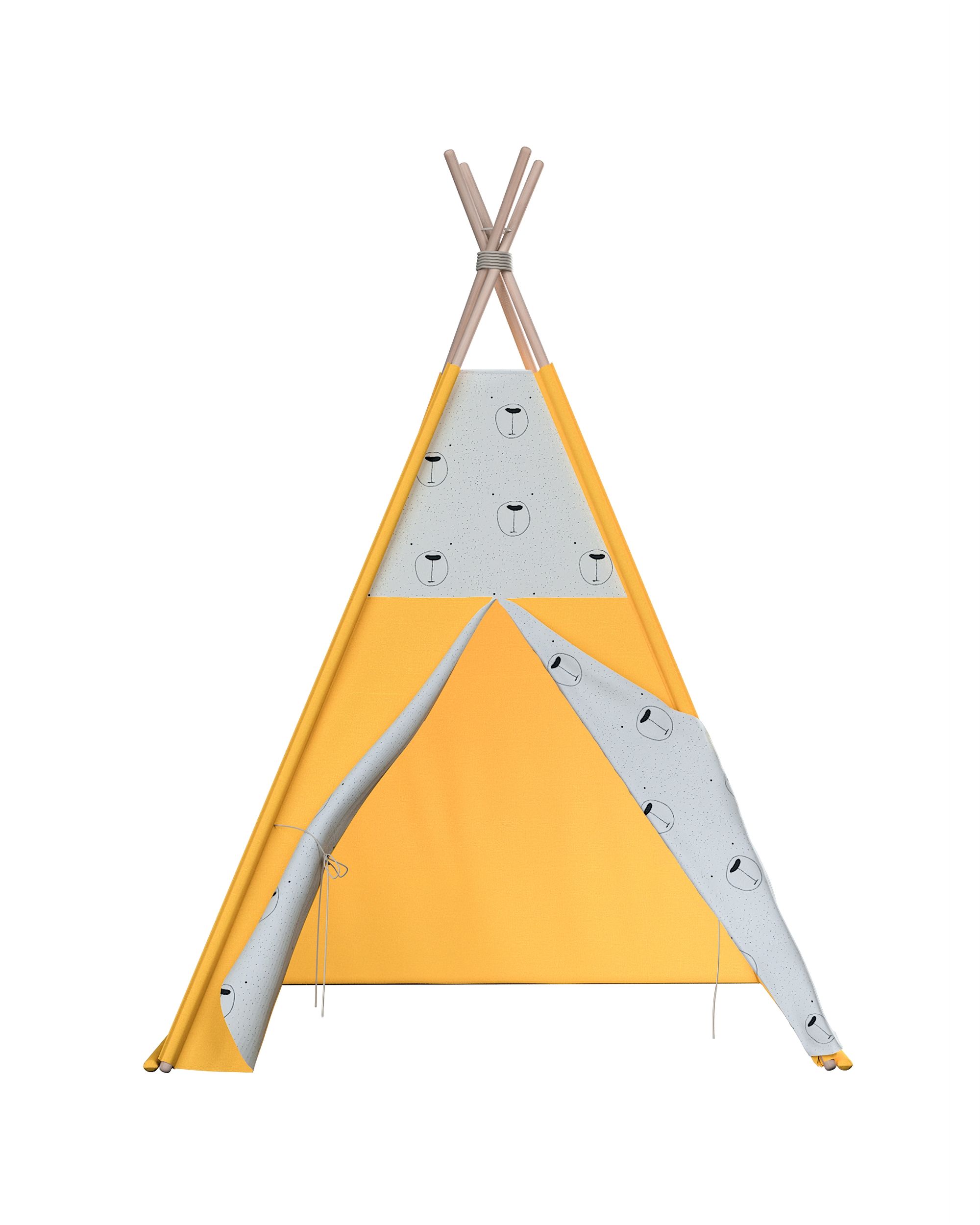 Tepee spalva balta audinys raštuotas  (hover)