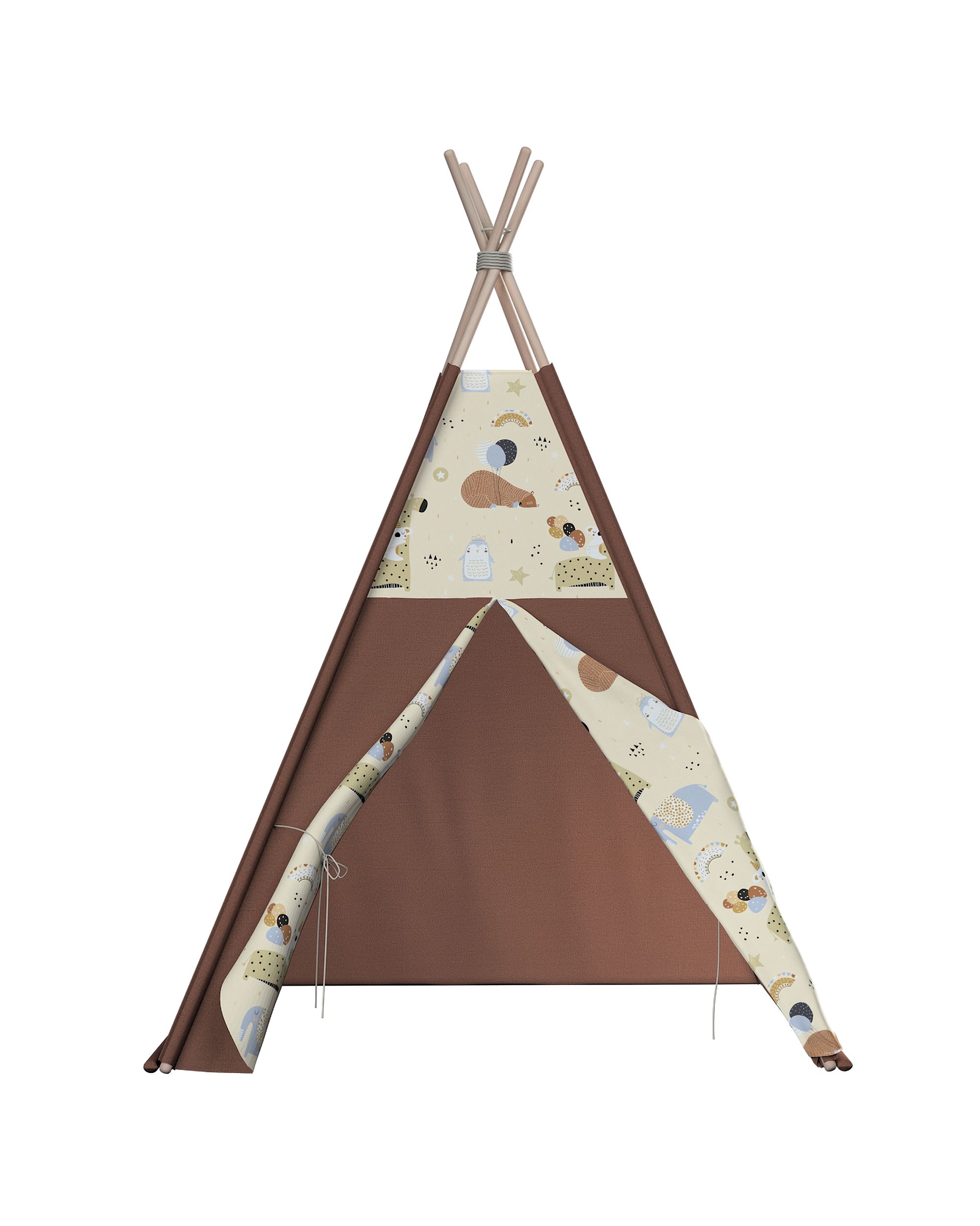 Tepee spalva smėlio audinys raštuotas  (hover)