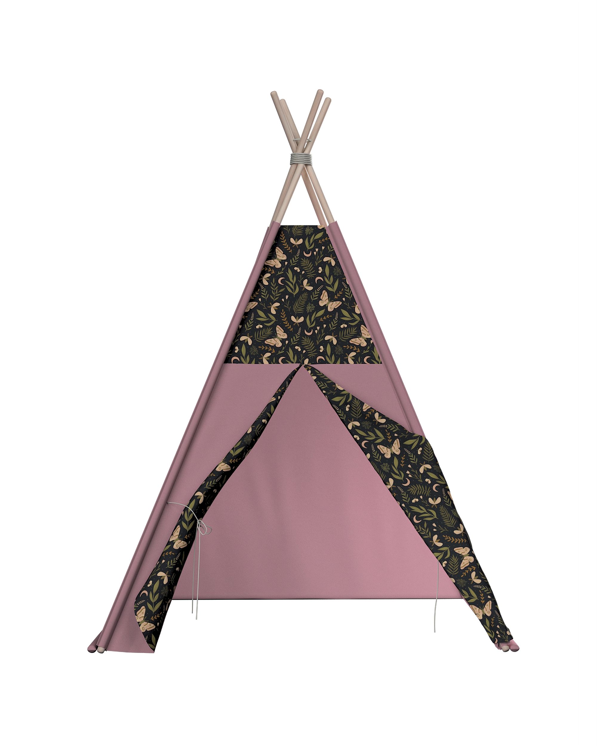 Tepee spalva juoda audinys raštuotas  (hover)