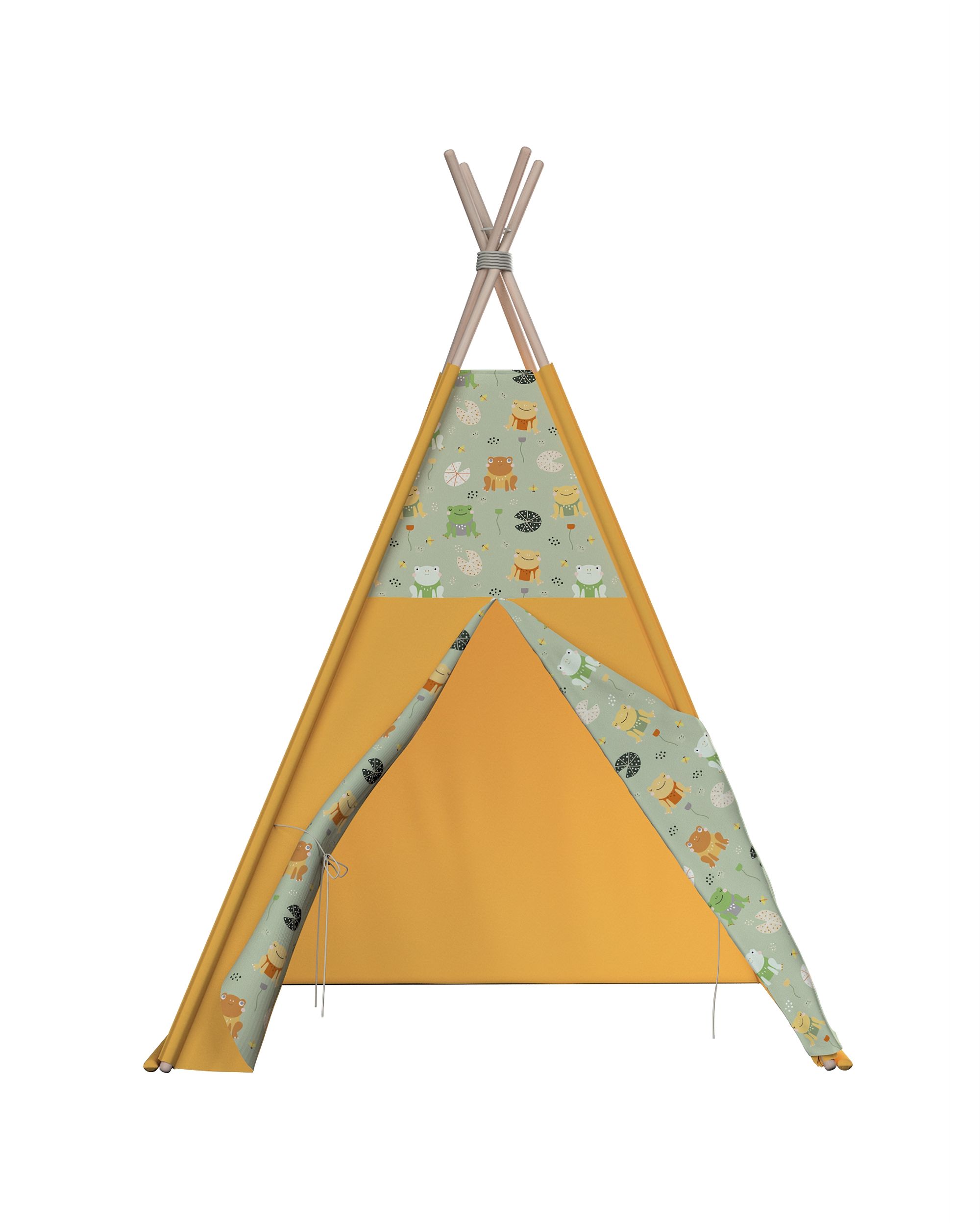 Tepee spalva žalia audinys raštuotas  (hover)