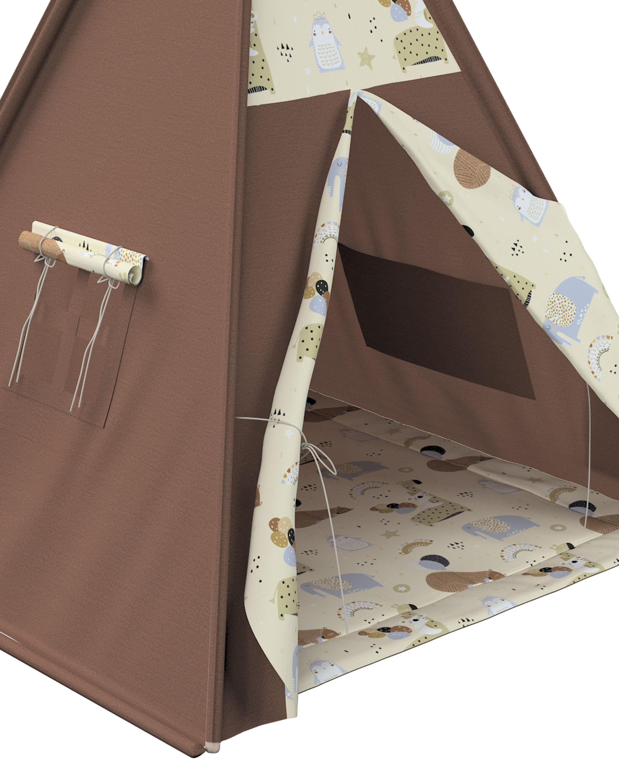 Tepee kilimėlis spalva smėlio audinys raštuotas  (hover)