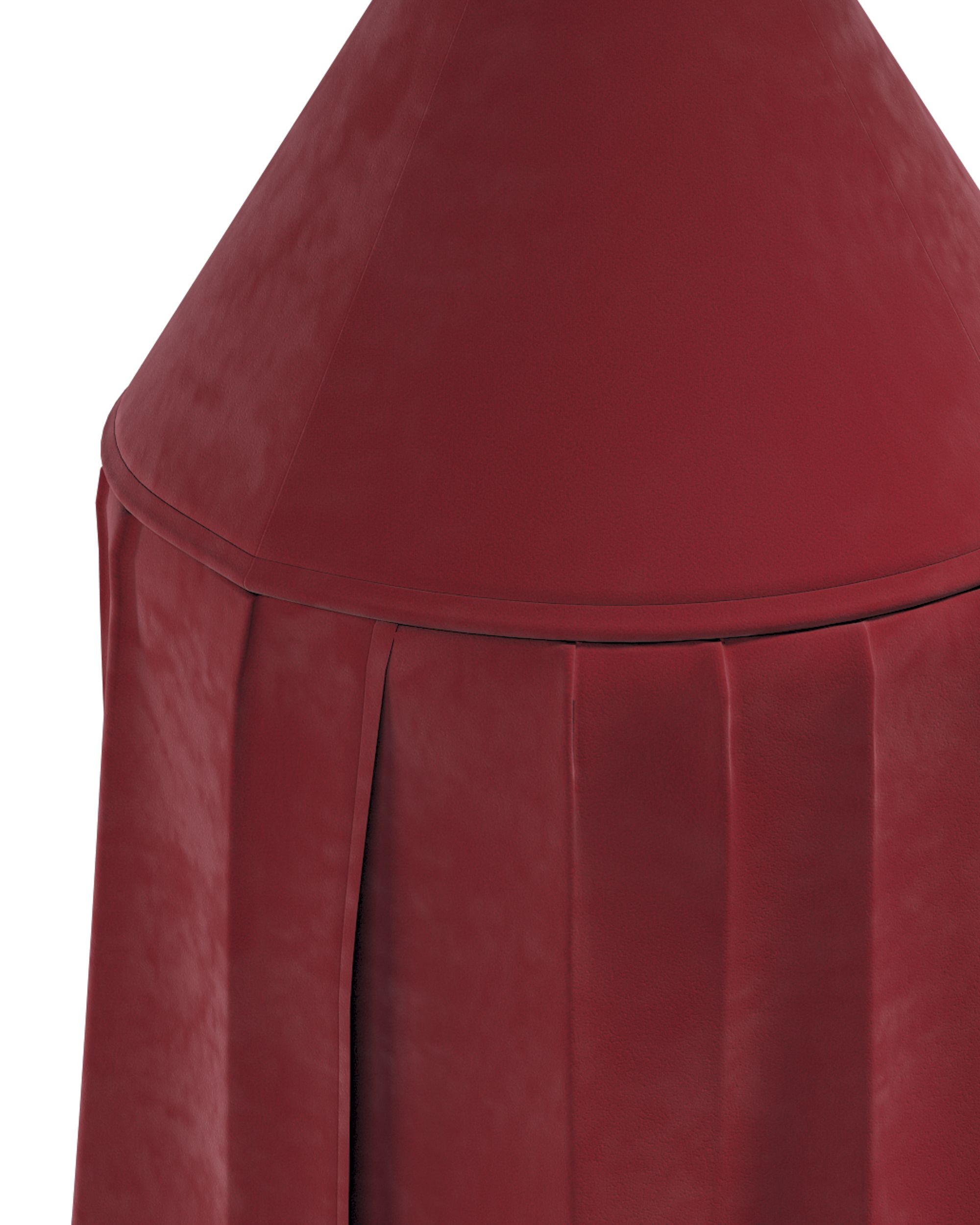 Pakabinama palapinė spalva raudona audinys blizgus, velvetinis/aksominis (hover)