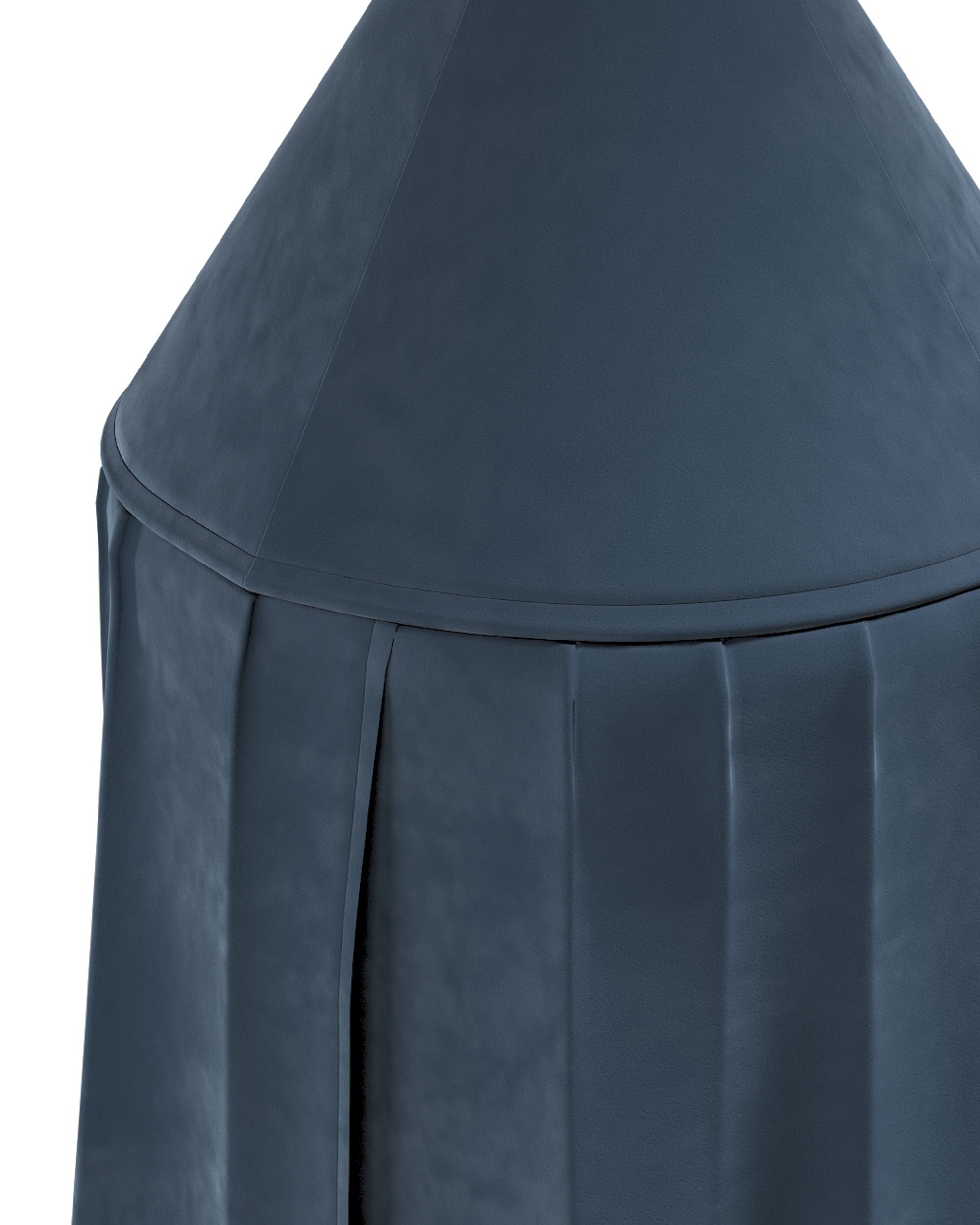 Pakabinama palapinė spalva mėlyna audinys blizgus, velvetinis/aksominis (hover)