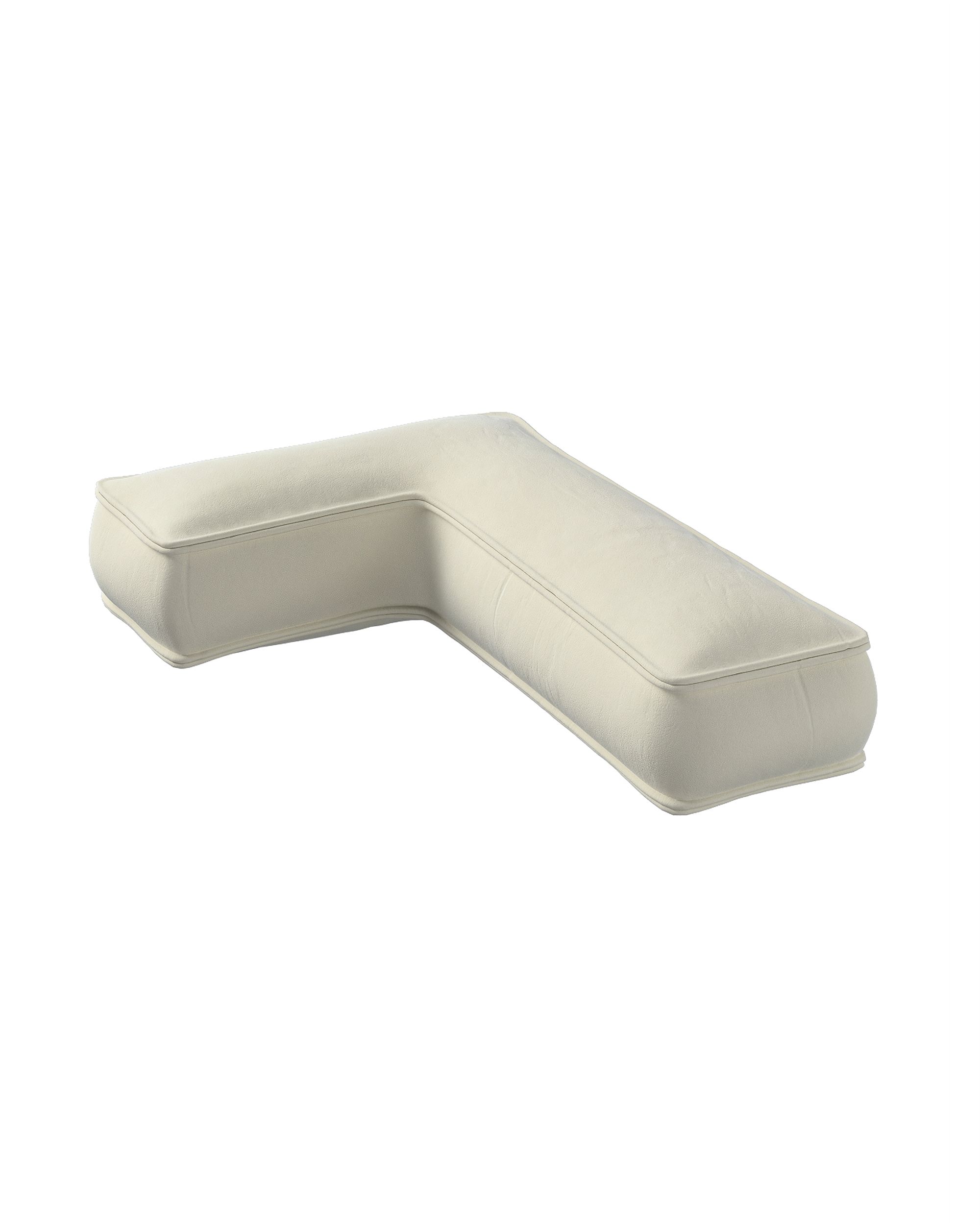 Raidė pagalvėlė L spalva kreminė audinys blizgus, velvetinis/aksominis (hover)