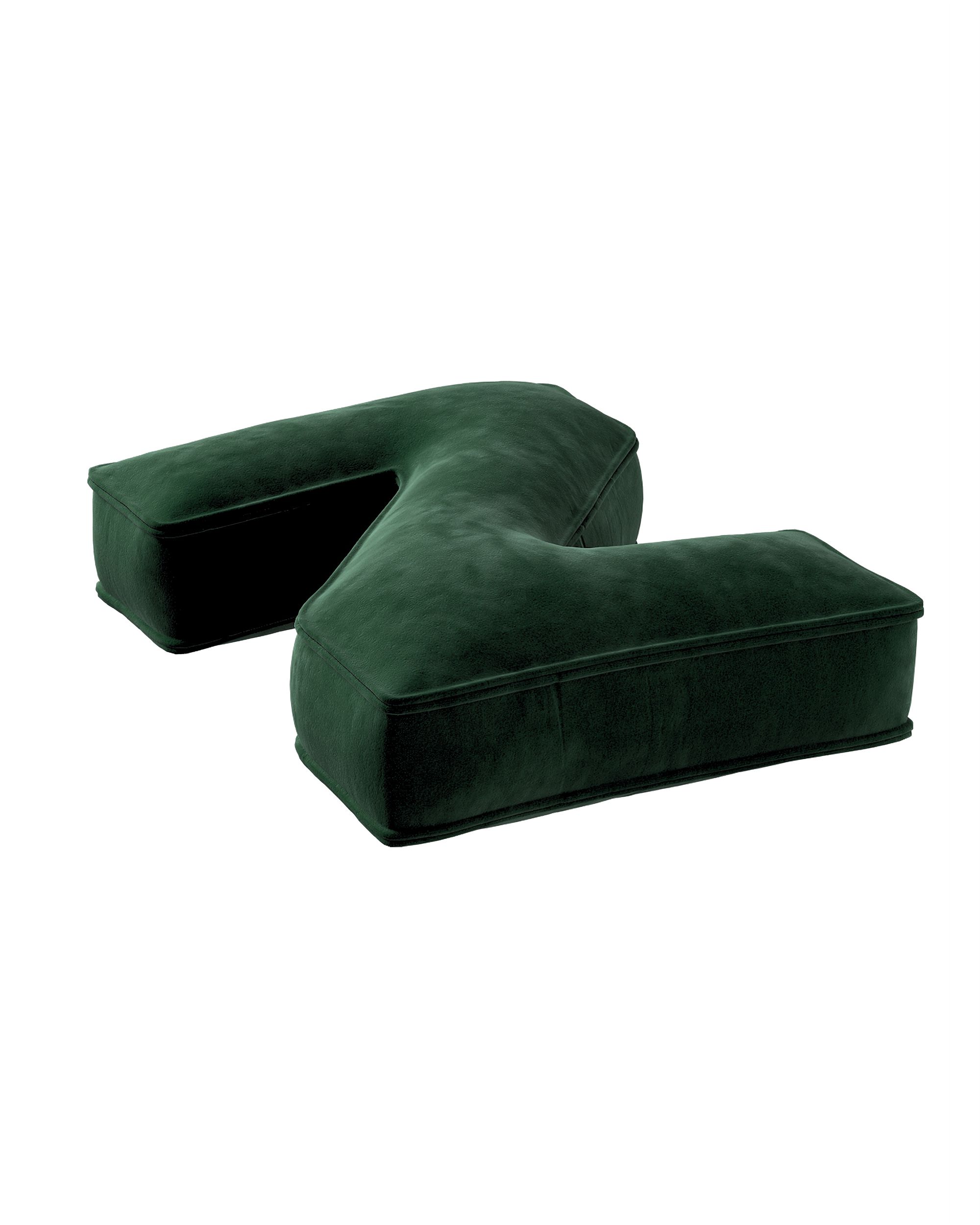 Raidė pagalvėlė Z spalva žalia audinys blizgus, velvetinis/aksominis (hover)