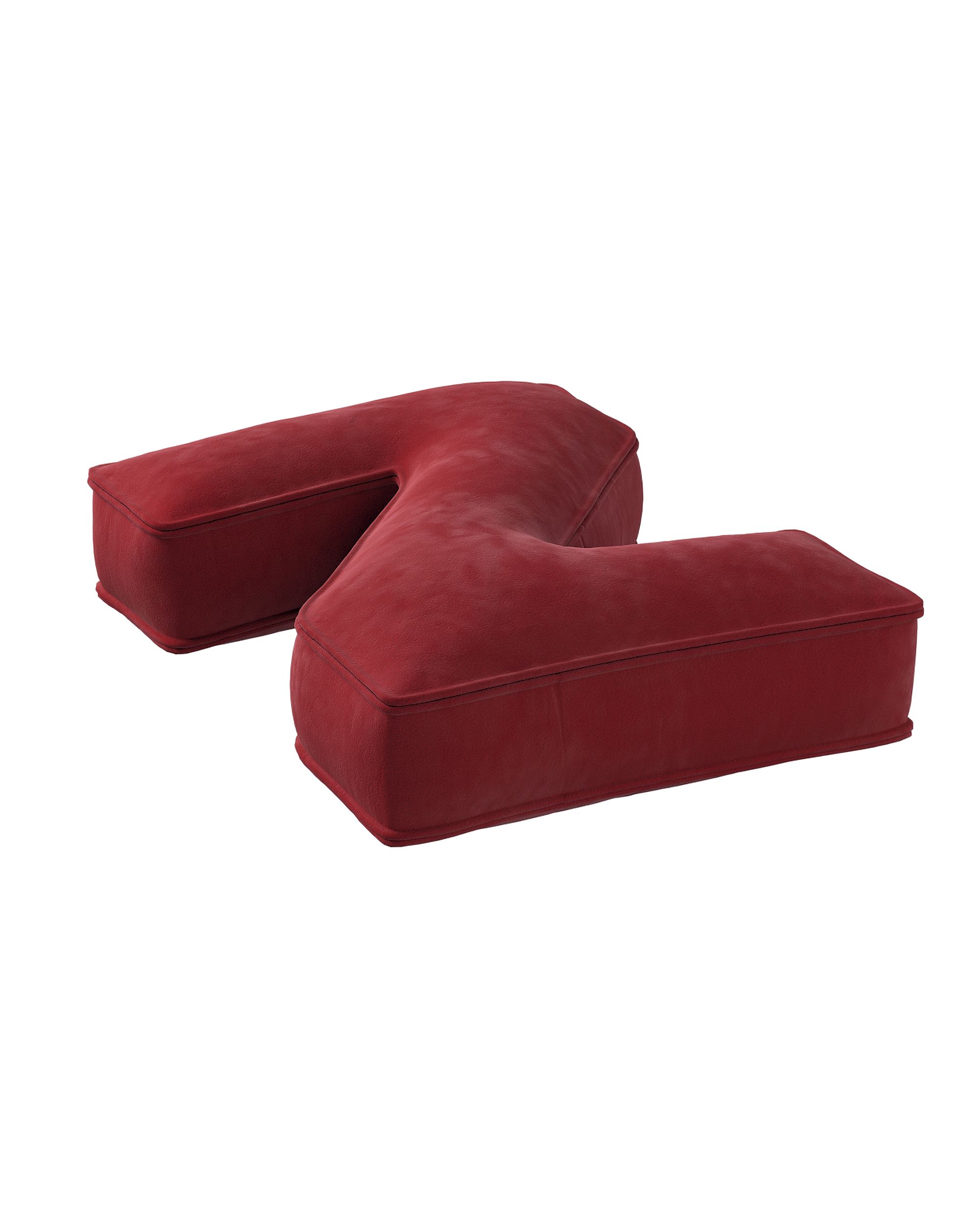 Raidė pagalvėlė Z spalva raudona audinys blizgus, velvetinis/aksominis (hover)
