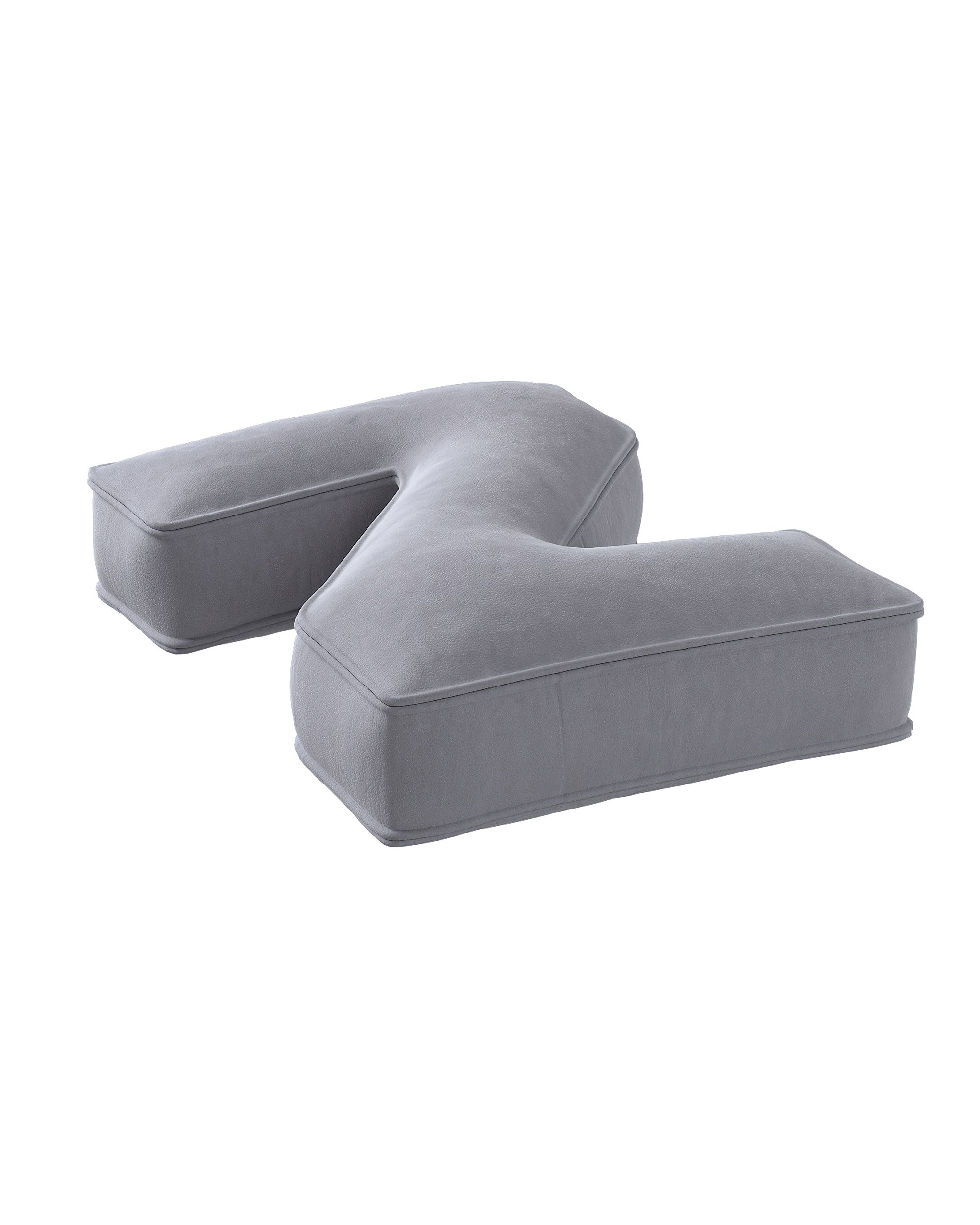 Raidė pagalvėlė Z spalva pilka audinys blizgus, velvetinis/aksominis (hover)