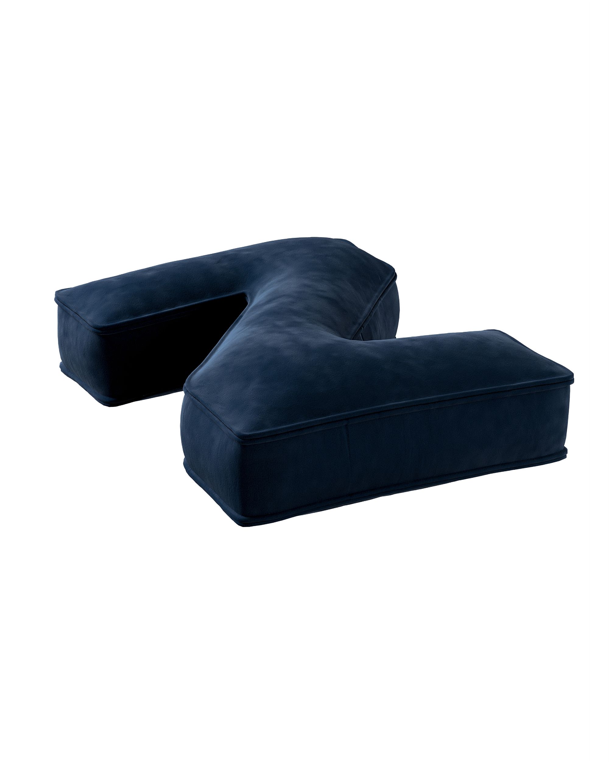 Raidė pagalvėlė Z spalva tamsiai mėlyna audinys blizgus, velvetinis/aksominis (hover)