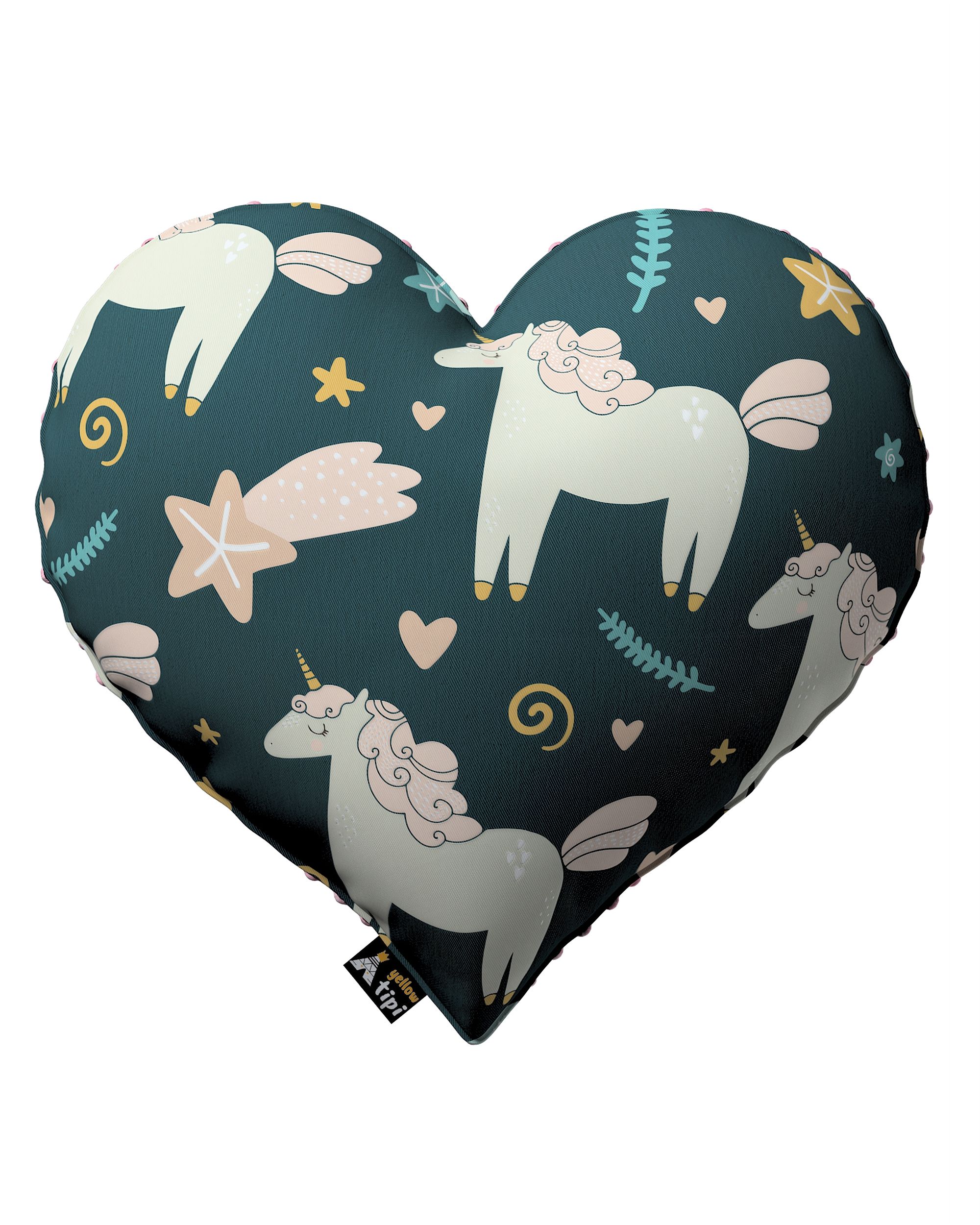 Heart of Love pagalvėlė spalva ruda audinys raštuotas 