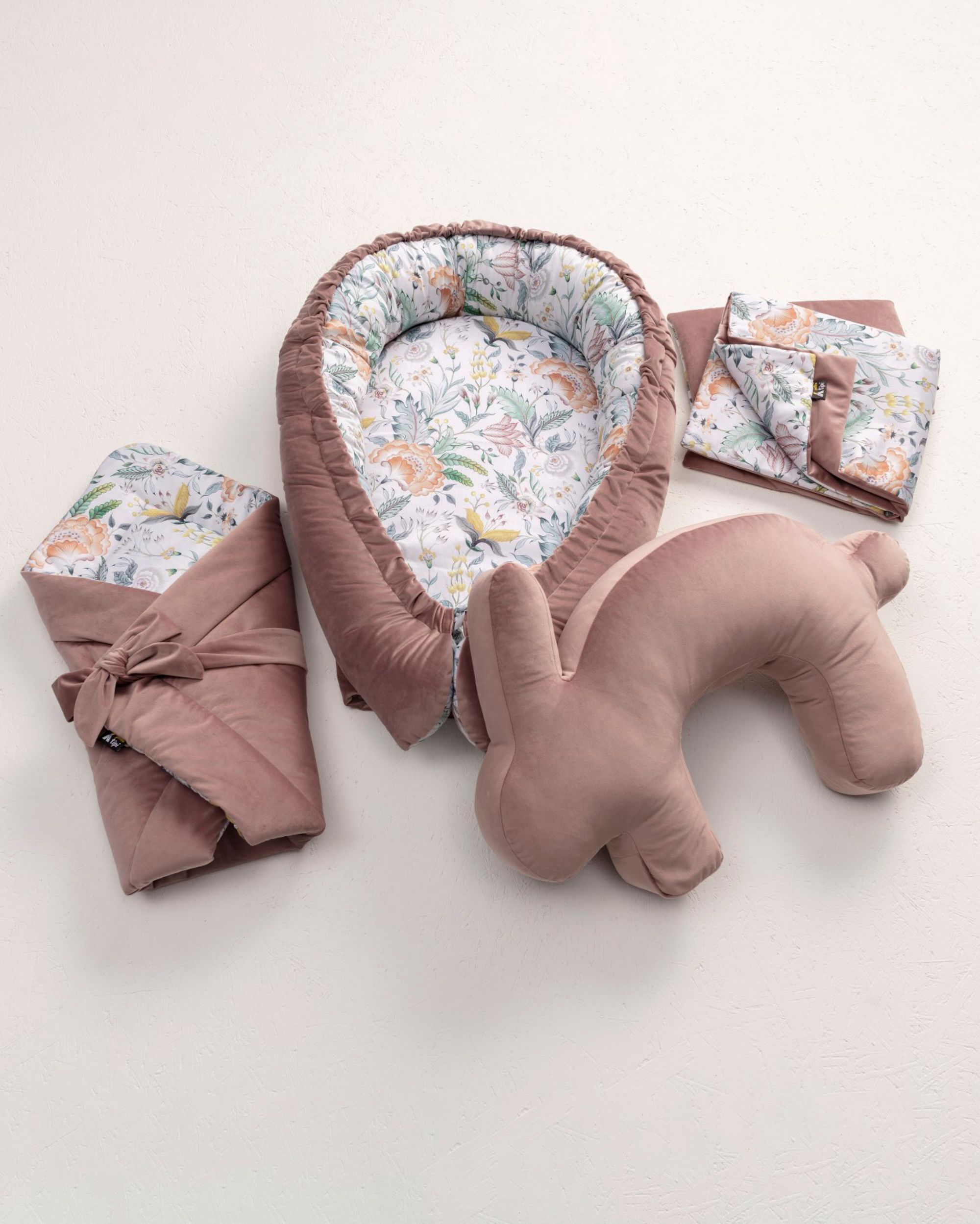Kūdikio vokelis Velvet Nest Premium rose (hover)