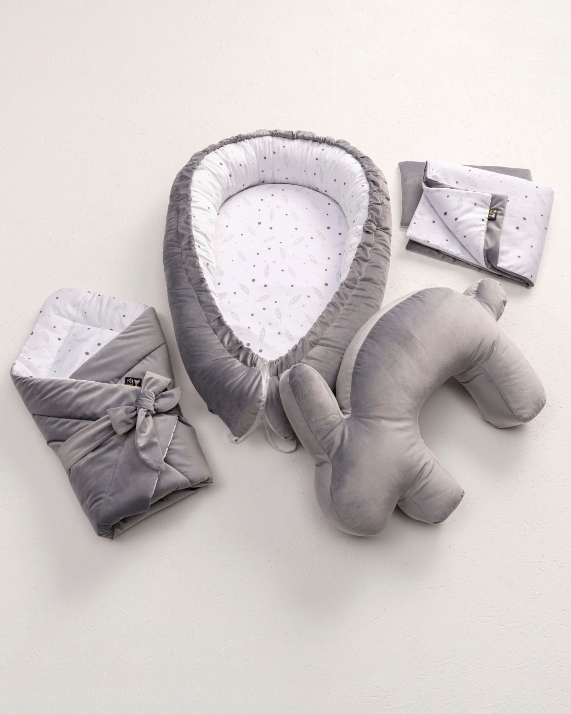 Kūdikio vokelis Velvet Nest Premium grey (hover)