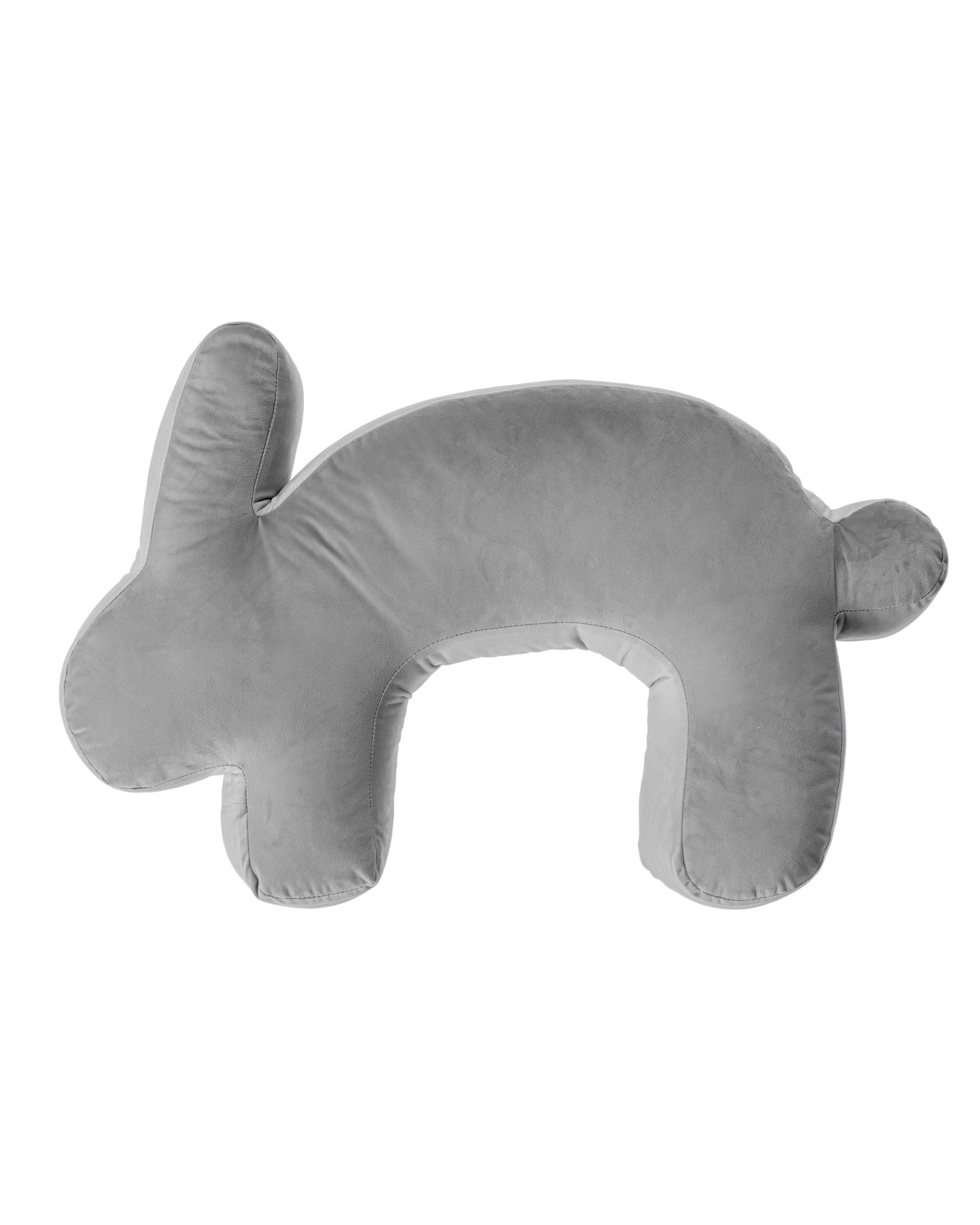 Velvet Bunny grey maitinimo pagalvė