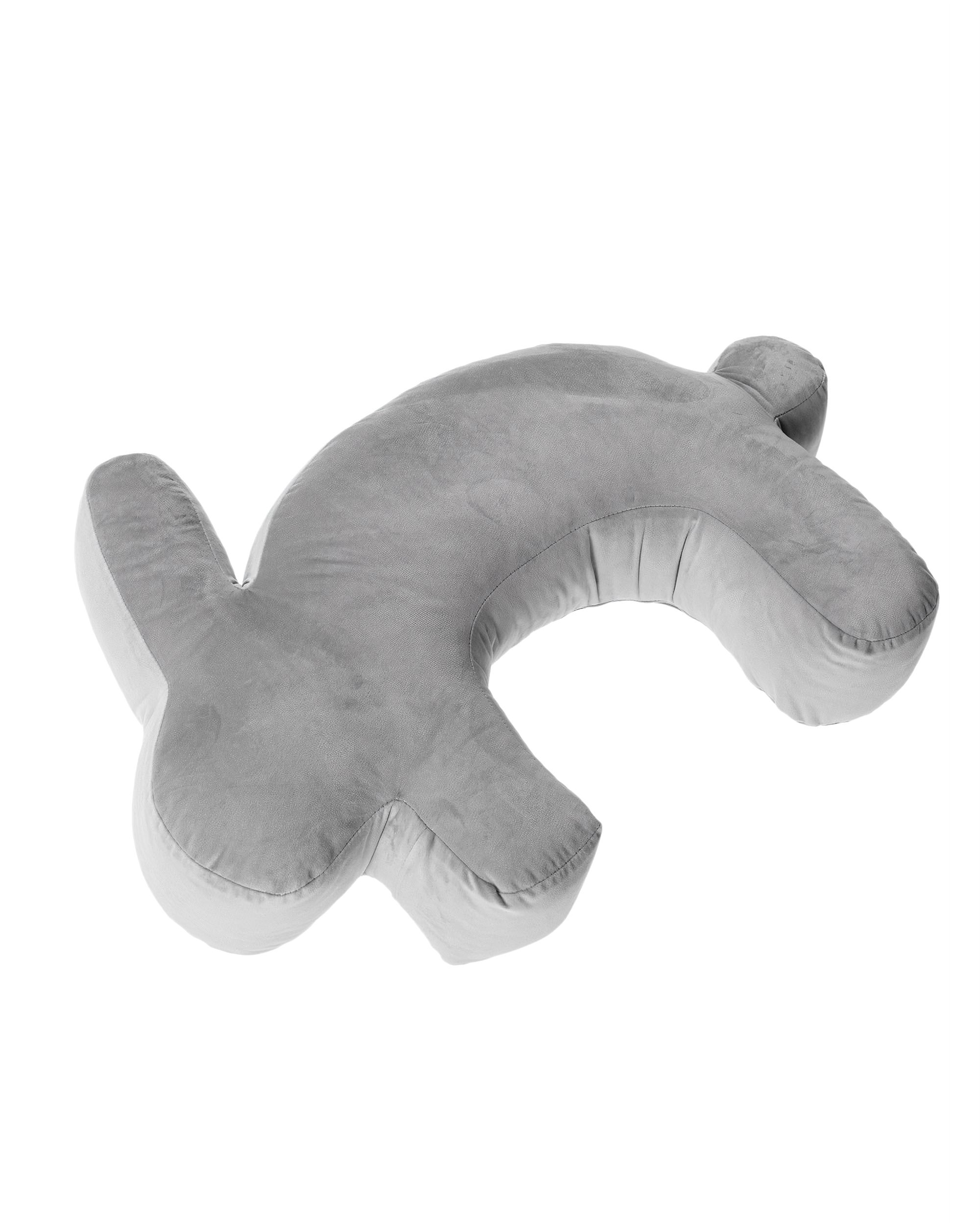 Velvet Bunny grey maitinimo pagalvė (hover)