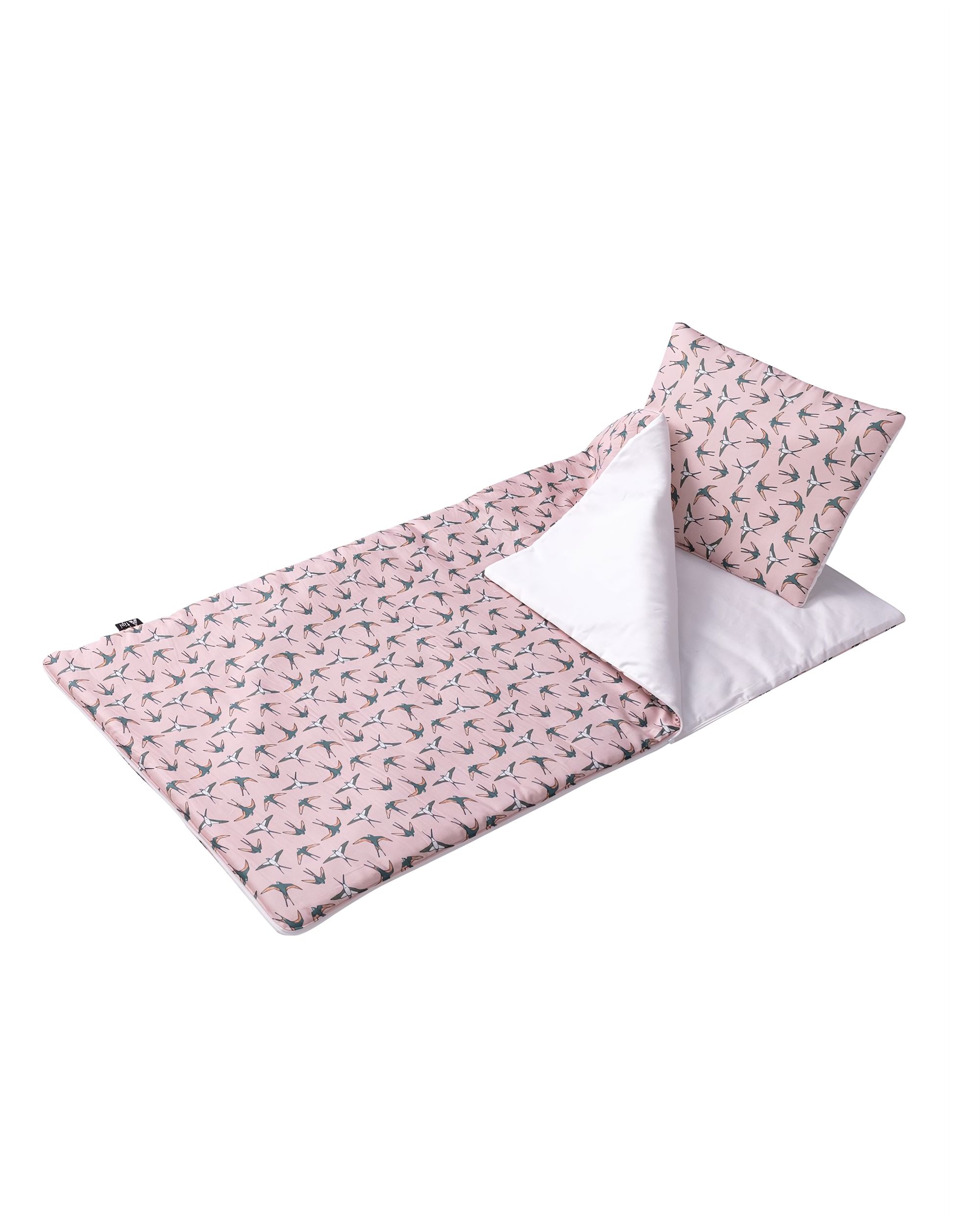 Śpiworek przedszkolaka Pink & Swallows