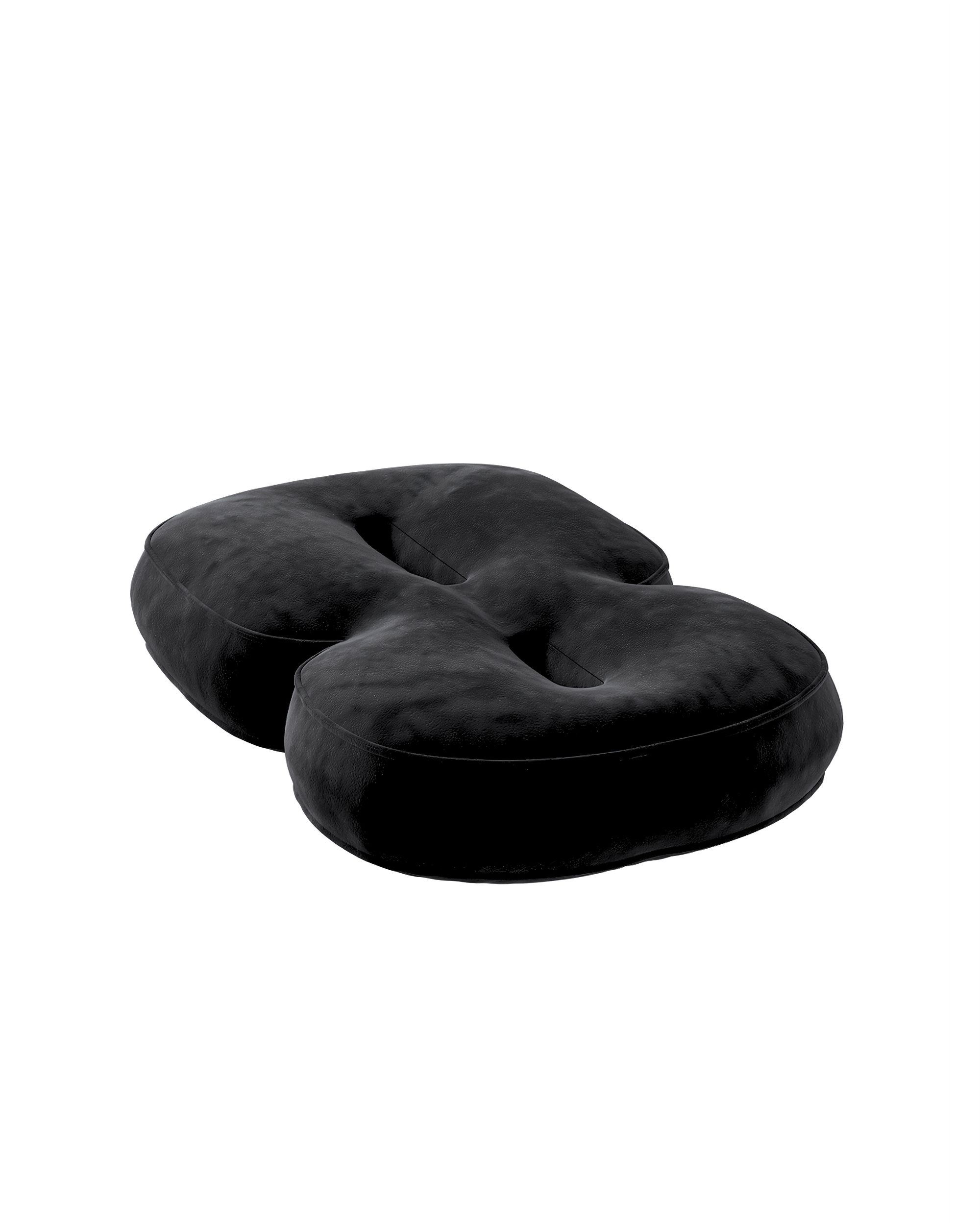 Pagalvėlė - skaičius 8 spalva juoda audinys blizgus, velvetinis/aksominis (hover)
