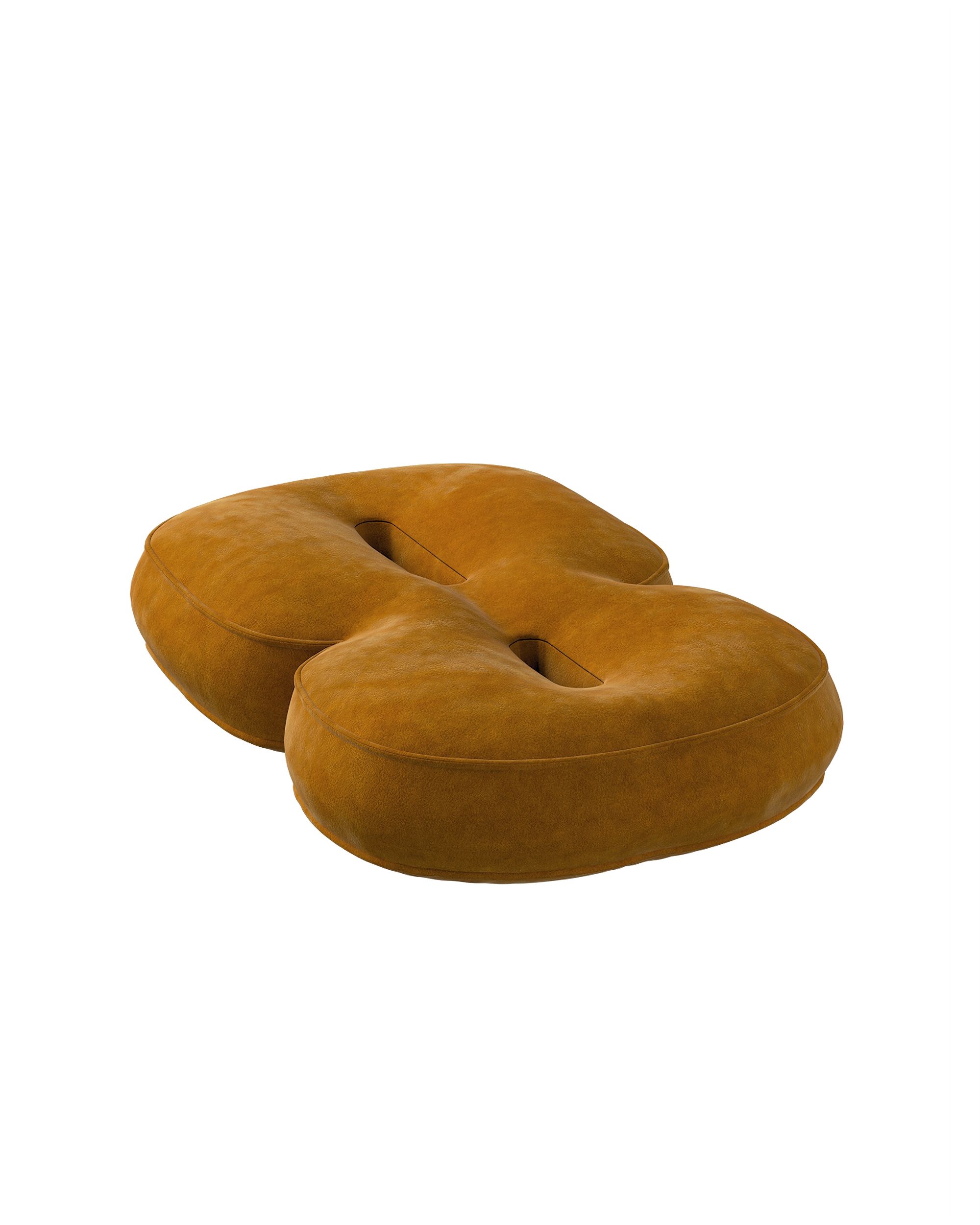 Pagalvėlė - skaičius 8 spalva geltona audinys blizgus, velvetinis/aksominis (hover)