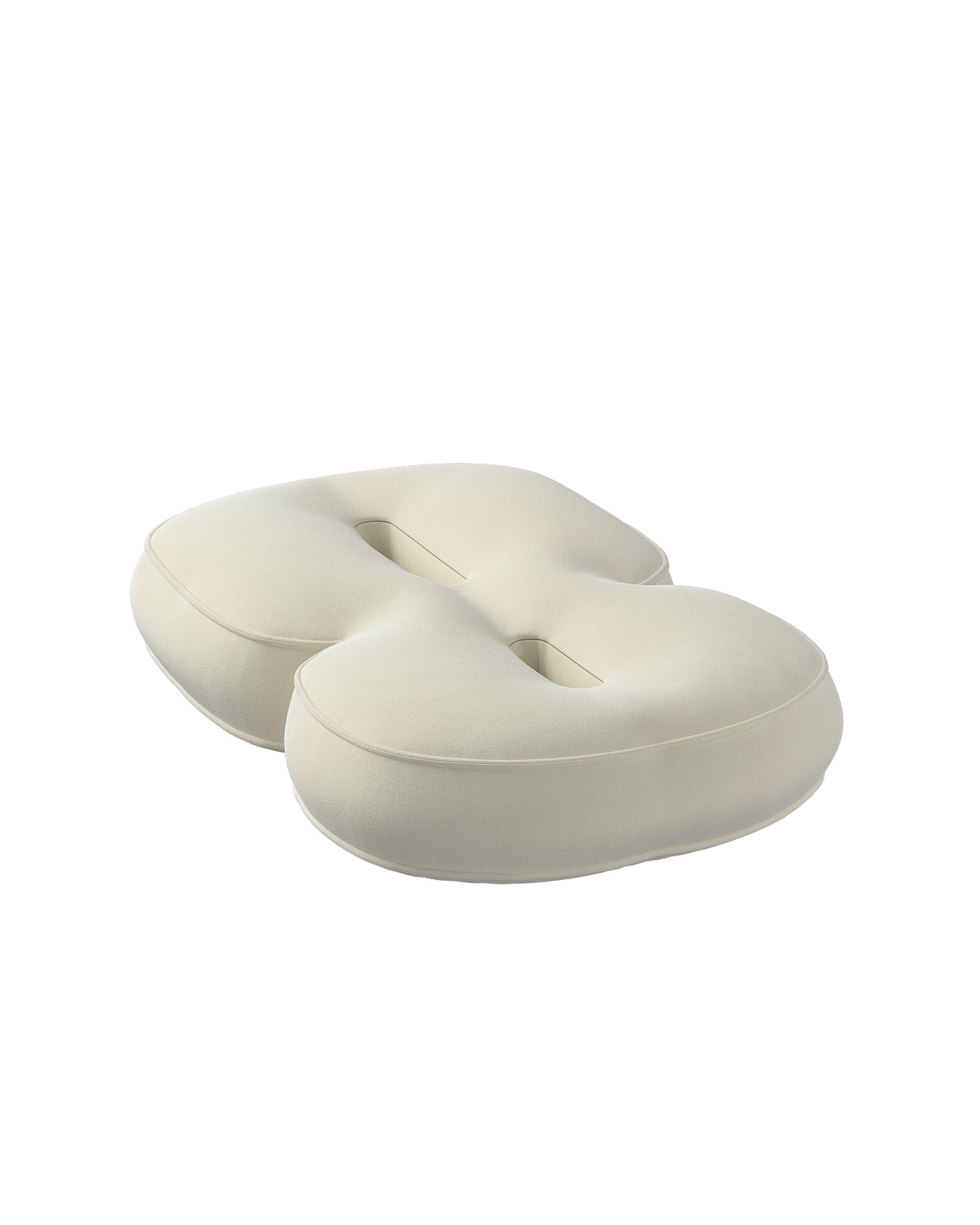 Pagalvėlė - skaičius 8 spalva kreminė audinys blizgus, velvetinis/aksominis (hover)