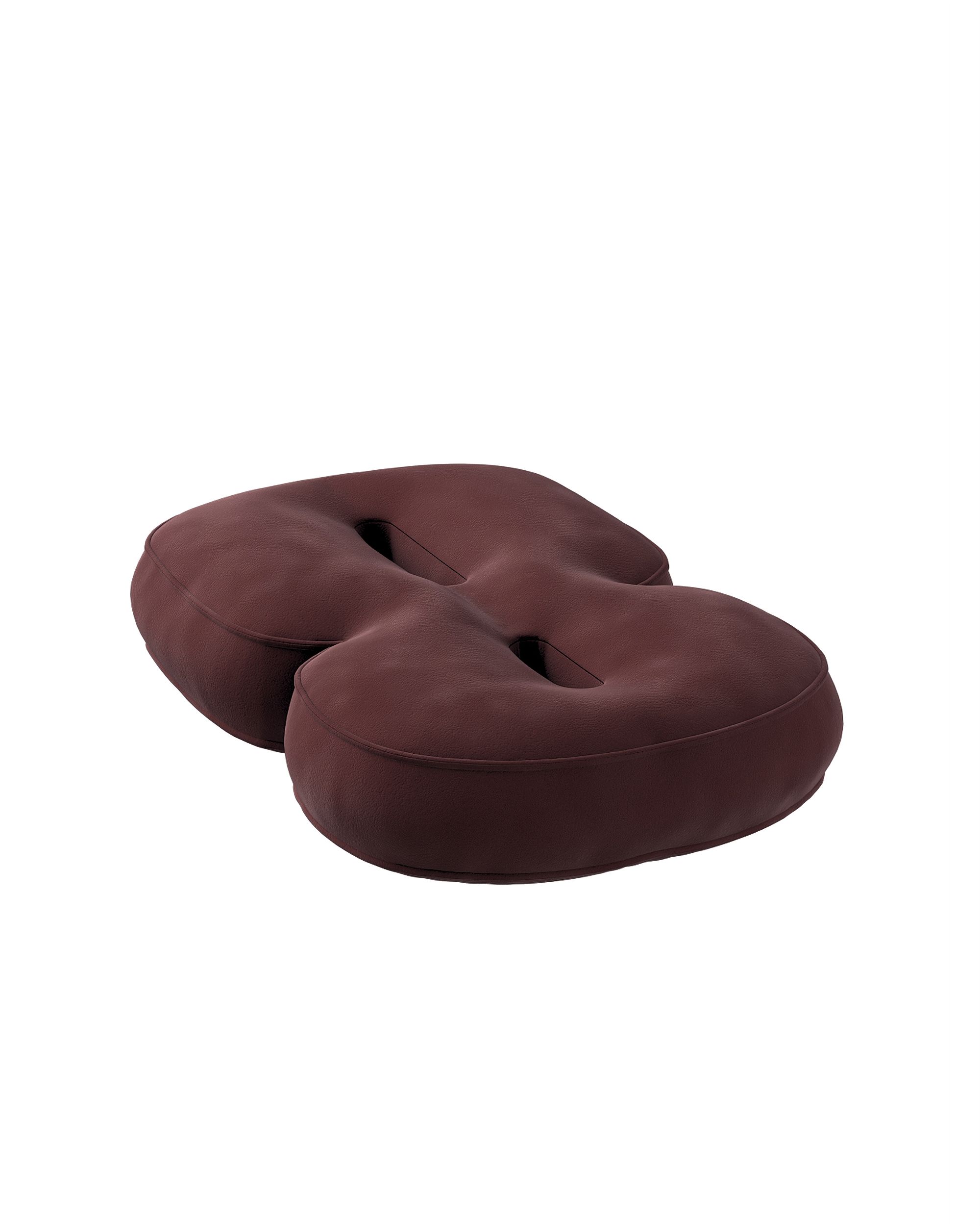 Pagalvėlė - skaičius 8 spalva raudona audinys blizgus, velvetinis/aksominis (hover)