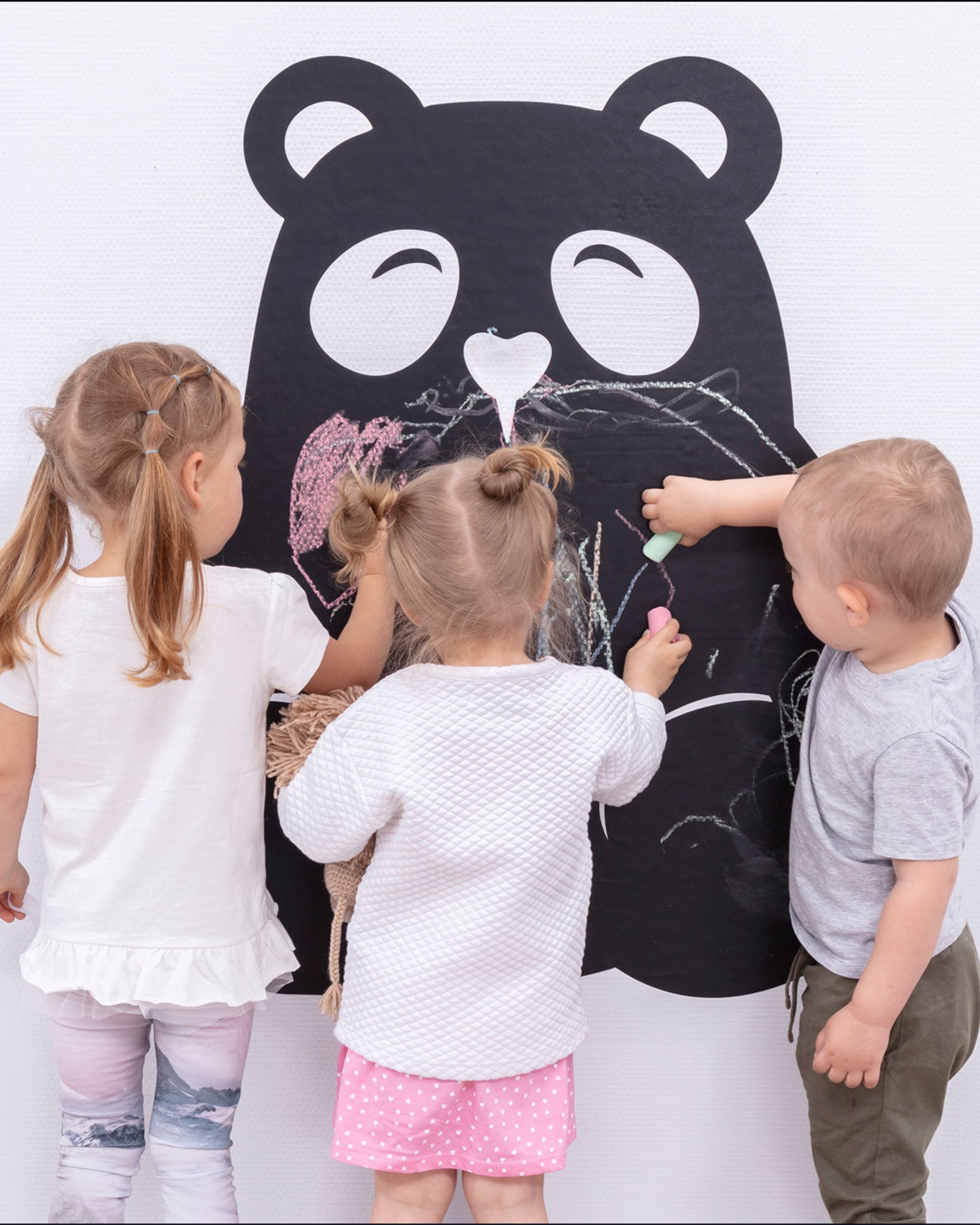 Panda meškutės lipdukas-paišymo lenta (hover)