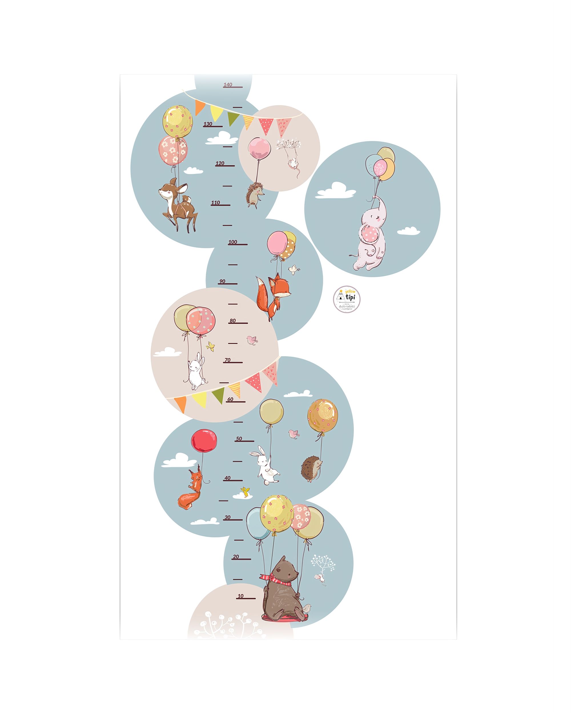 Bubble Dreams ūgio matuoklis - lipdukas