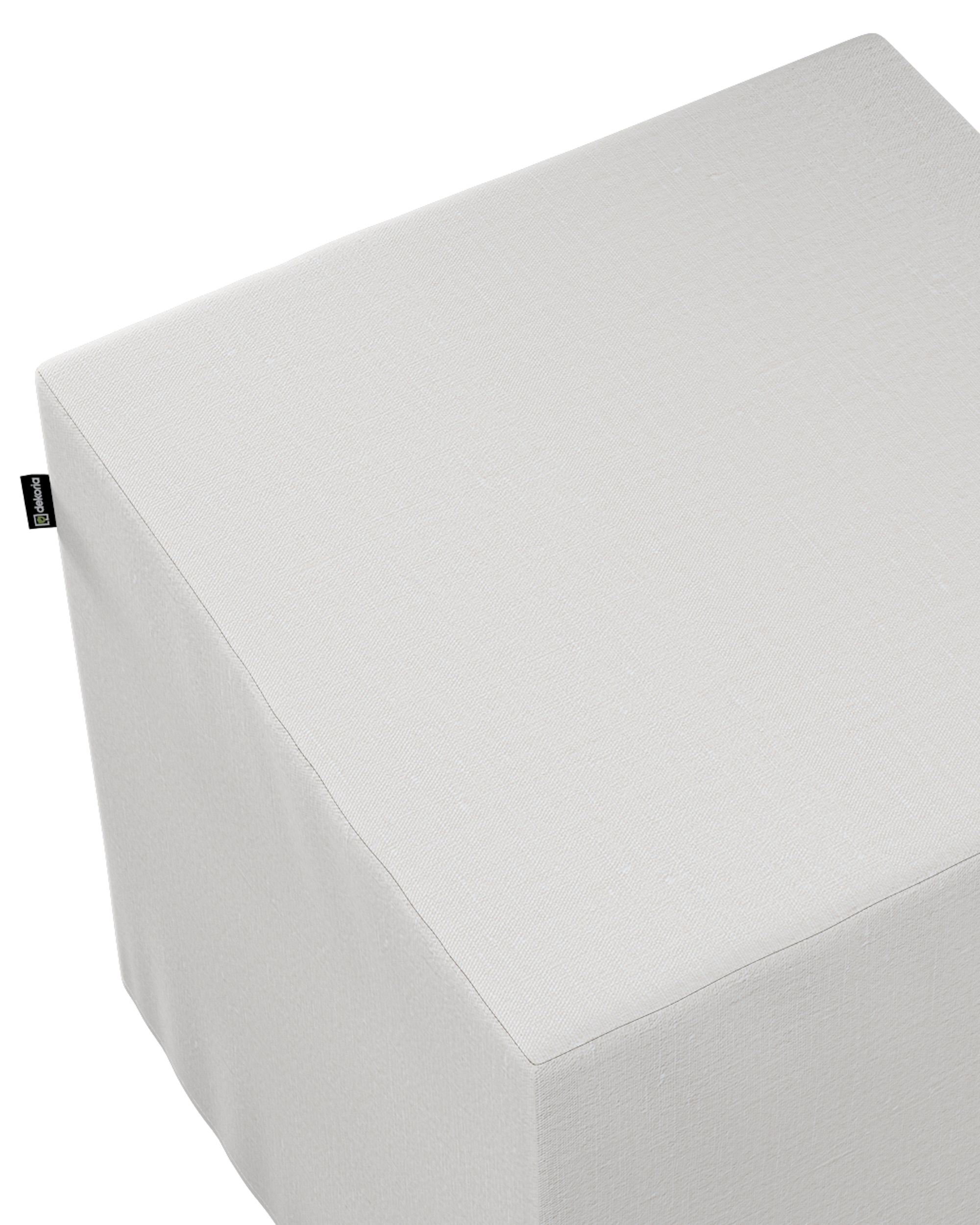 Cube cover spalva balta audinys pusiau skaidrus, su struktūra (hover)