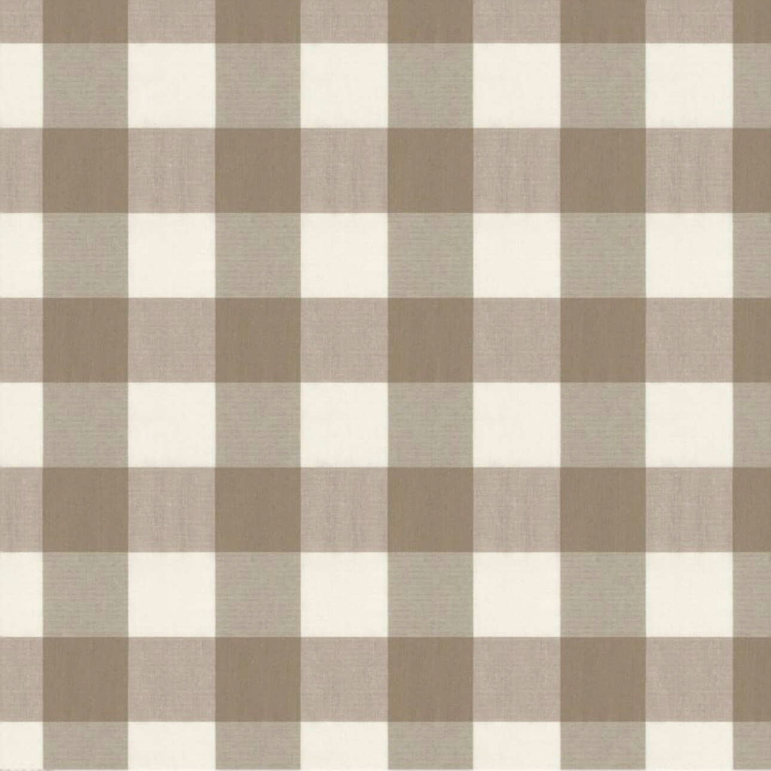 136-08 smėlio ir šviesūs langeliai (5,5x5,5cm), audinys turi natūralų švelnų pasibangavimą